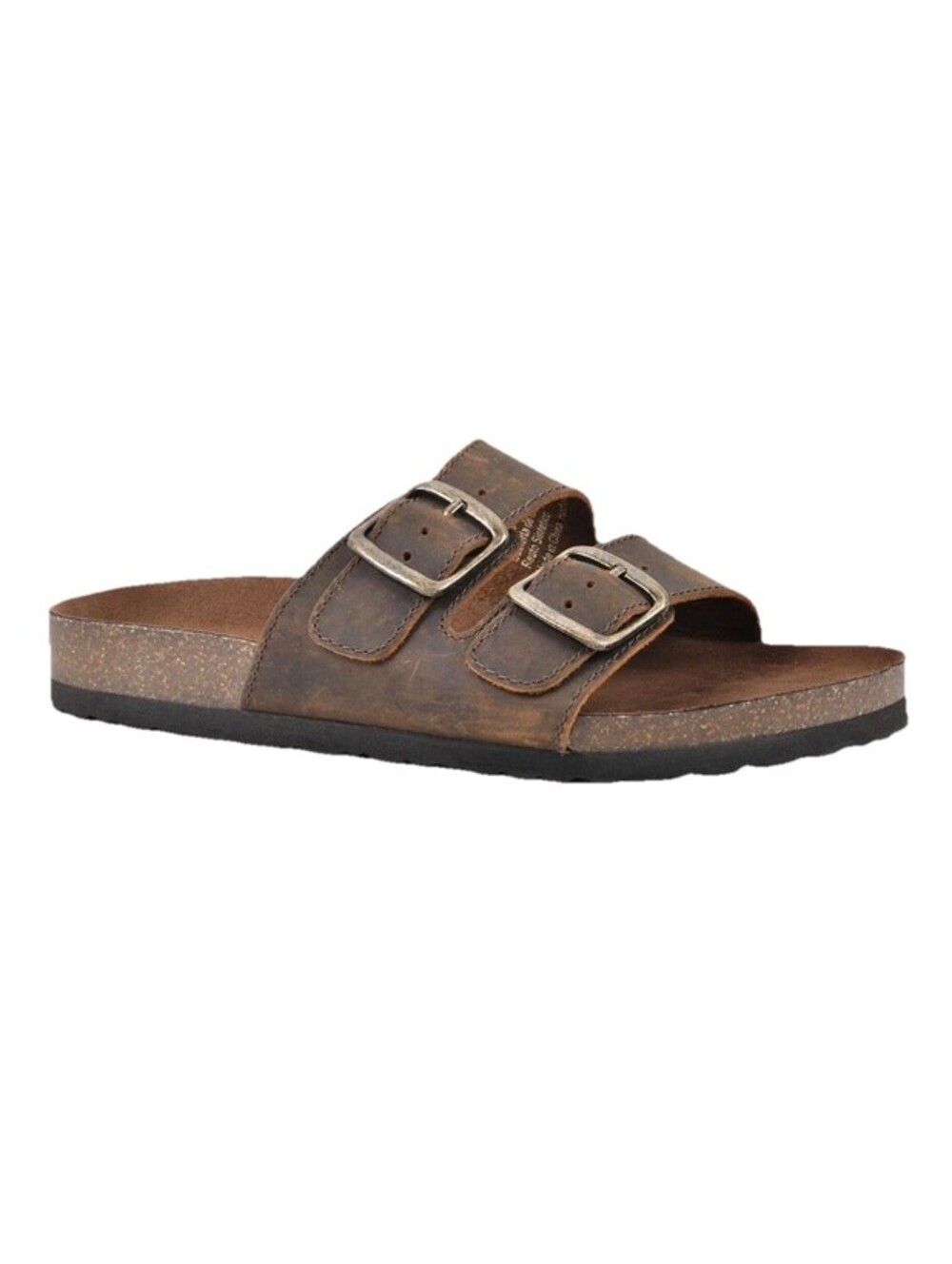 NIB Mountain Sole Women's Size 8 Double Buckle Leather Sandal Free Shipping